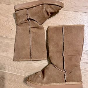 Nine West winter boot chestnut